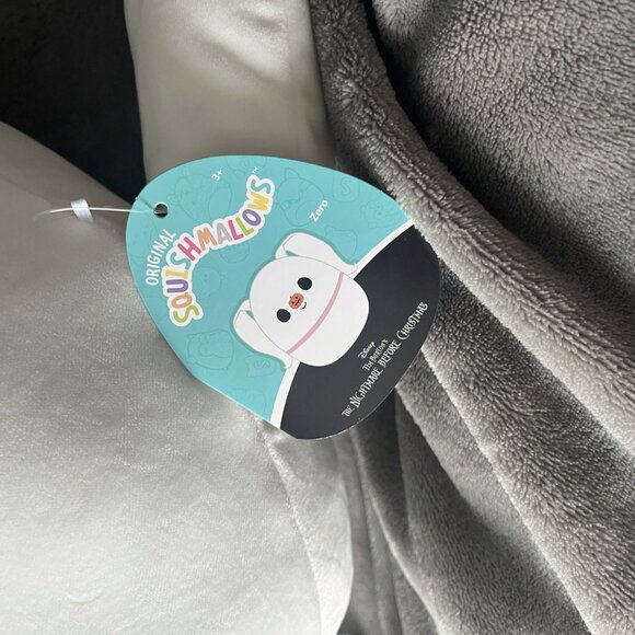 Squishmallows 14” Zero the Ghost Dog Nightmare Before Christmas Disney Plush NEW - Picture 3 of 3